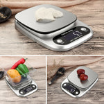 Compact & Clean Digital Kitchen Scale 22lbs/1g | Stainless Steel Multifunction Food Diet & Postal Weighing Balance