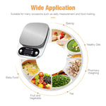 Compact & Clean Digital Kitchen Scale 22lbs/1g | Stainless Steel Multifunction Food Diet & Postal Weighing Balance