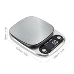 Compact & Clean Digital Kitchen Scale 22lbs/1g | Stainless Steel Multifunction Food Diet & Postal Weighing Balance