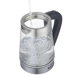 Electric Glass Kettle 1200W – 2.5L Borosilicate Glass Tea & Coffee Kettle with Blue LED Light, Fast Boiling & Auto Shut-Off