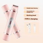 Women's Electric Shaver | Double-Head Body Hair Removal Device | Painless & Cordless