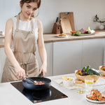Built-in Electric Ceramic Cooktop 2 Burners – 20.1x11.6 Inch Radiant Electric Stove Top with Touch Control for Modern Kitchen