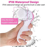 Facial Cleansing Brush – Waterproof Electric Face Spin Brush with 5 Brush Heads for Deep Pore Cleansing & Smooth Glowing Skin