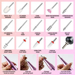 Portable Electric Nail Drill Cordless 35000 RPM Rechargeable Nail File Machine with Holder, Electric Nail Buffer & E-File Tool for Women Nail Care