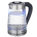 Electric Glass Kettle 1200W – 2.5L Borosilicate Glass Tea & Coffee Kettle with Blue LED Light, Fast Boiling & Auto Shut-Off
