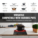 Built-in Electric Ceramic Cooktop 2 Burners – 20.1x11.6 Inch Radiant Electric Stove Top with Touch Control for Modern Kitchen