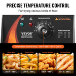 Commercial Electric Deep Fryer 3000W – 18Qt/17L Stainless Steel Countertop Deep Fryer for Restaurant, Fast Food & Home Kitchen