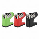 Manual knife sharpener for restoring dull kitchen knives