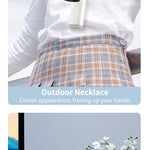 Portable Handheld Fan, Speed Adjustable Turbo Mini Fan, Reduced Temperature Mode, Rechargeable Digital Display Foldable Personal Fan With Night Light, Suitable For Women Men Outdoor