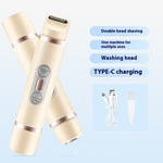 Women's Electric Shaver | Double-Head Body Hair Removal Device | Painless & Cordless