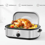 Electric Roaster Oven 14QT with self-basting lid for turkey and family meals