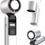 Handheld personal cooling fan with foldable design
